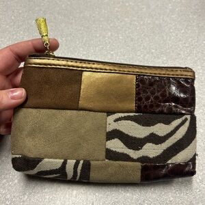 Patchwork clutch purse